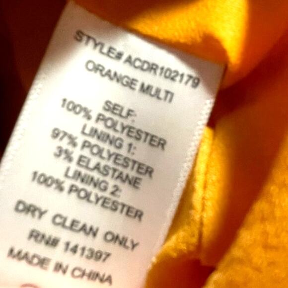 ASTR the Label Mini Dress - S - Orange Multi Floral - Adjustable Straps - NWT - Picture 4 of 15